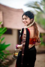 SHREE SANT SAREES Women Jacquard Straight Cut Unstitched Lehenga Choli ( Multicolor ) - Image 2