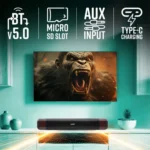 KIVART GLOW UP SOUNDBAR 16 W Bluetooth Speaker Bluetooth v5.0 with TWS feature,SD card Slot,USB Playback Time 7 hrs Black - Image 2