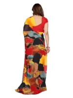 Kashvi Sarees Georgette Printed Ilkal Saree With Unstitched Blouse Piece ( Multicolor ) - Image 3