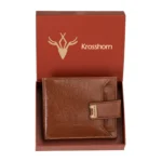 Krosshorn - Brown Faux Leather Men's Regular Wallet ( Pack of 1 )