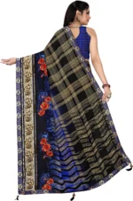LEELAVATI Georgette Embroidered Saree With Unstitched Blouse Piece ( Multicolor ) - Image 2