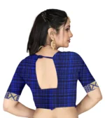 LEELAVATI Georgette Embroidered Saree With Unstitched Blouse Piece ( Multicolor ) - Image 3