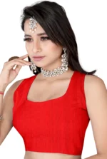 LEELAVATI Georgette Printed Saree With Unstitched Blouse Piece ( Multicolor ) - Image 3