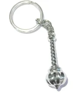La Belleza Silver Men's Lanyard Keychain ( Pack of 1 )