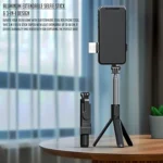 Lapster Rechargeable LED Selfie Stick with Stand, 3-in-1 Multifunctional Design – Featuring Brightness Levels for Makeup, Selfies, Vlogging, and Photo Shoots, Complete with Remote - Image 4