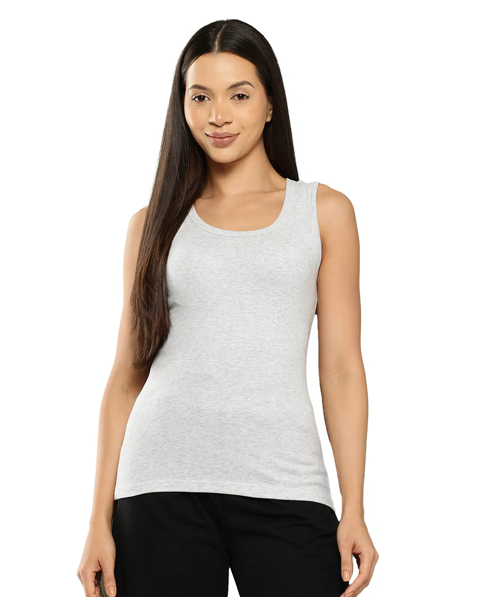 Leading-Lady-Women-s-Cotton-SDL001201432-1-6a71c.webp Leading Lady Women's Cotton Tank Top ( Light Grey ) - Image 1