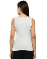 Leading Lady Women's Cotton Tank Top ( Light Grey ) - Image 4