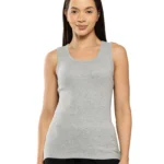 Leading Lady Women's Cotton Tank Top ( Grey Melange )