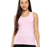 Leading Lady Women's Cotton Tank Top ( Pink )