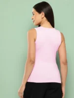 Leading Lady Women's Cotton Tank Top ( Pink ) - Image 4
