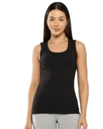 Leading Lady Women's Cotton Tank Top ( Black ) - Image 2