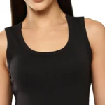 Leading Lady Women's Cotton Tank Top ( Black )