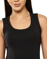 Leading Lady Women's Cotton Tank Top ( Black )