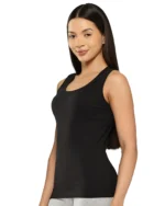 Leading Lady Women's Cotton Tank Top ( Black ) - Image 3