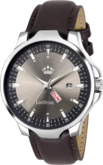 LimeStone Brown PU Analog Men's Watch