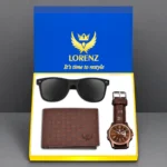 Lorenz Watch,Wallets,Sunglasses Formal Gift Set