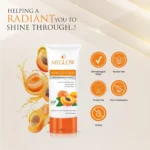 Meglow Skin Care Combo Refreshing Facewash 70g + Apricot Scrub 70g + Aloevera Gel 125g - Image 2