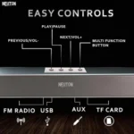 NEUTON PRO SOUND PLUS 20 W Bluetooth Speaker Bluetooth v5.0 with USB,SD card Slot,Aux Playback Time 4 hrs Black - Image 2