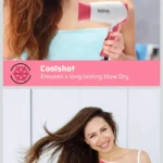 NV-1290 Foldable Hair Dryer for Men & Women with Stylish Nozzle, 2 Speed Control Nova Hair Dryer 1290 Multicolor 1000W Hair Dryer