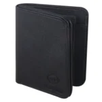 Nice Purse Black PU Men's Two Fold Wallet ( Pack of 1 )