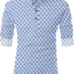Nofilter Light Blue Cotton Blend Men's Regular Kurta ( Pack of 1 )