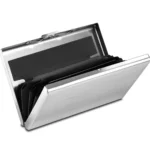 QItmirMKT RFID 6 Slot Credit Card Holder for Men & Women Stainless Steel Wallet Metallic Solid Men's RFID Wallet,Anti-theft Wallet With 6 Slots For Card ( Silver , Pack of 1 )