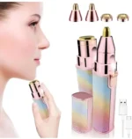 QitmirMKT 2-in-1 Eyebrow Trimmer for Women - Hair Remover - Face, Upper Lips BL1 Multicolor Cordless Eyebrow Trimmer With 45 minutes Runtime