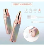 QitmirMKT 2-in-1 Eyebrow Trimmer for Women - Hair Remover - Face, Upper Lips BL1 Multicolor Cordless Eyebrow Trimmer With 45 minutes Runtime - Image 2