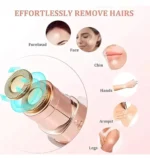 QitmirMKT 2-in-1 Eyebrow Trimmer for Women - Hair Remover - Face, Upper Lips BL1 Multicolor Cordless Eyebrow Trimmer With 45 minutes Runtime - Image 3