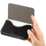 QitmirMKT Pocket Sized Stitched PU Leather Credit Card Holder Visiting Card Leather Solid Men's Travel Wallet With 1 Slot For Card ( Multicolour , Pack of 1 )