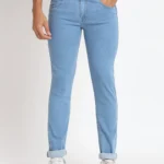 RAGZO Slim Fit Cuffed Hem Men's Jeans - Blue ( Pack of 1 )