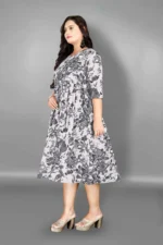 RIAANA Grey Cotton Maternity Tops - Image 3