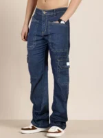 RIG BONE Solid Men's Jeans - Dark Blue ( Pack of 1 ) - Image 3