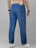 RIG BONE Cuffed Hem Men's Jeans - Navy Blue ( Pack of 1 ) - Image 4