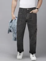 RIG BONE Dyed Men's Jeans - Black ( Pack of 1 )