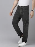 RIG BONE Dyed Men's Jeans - Black ( Pack of 1 ) - Image 4