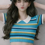 STYLE MART Women's Lycra Empire Top ( Blue )