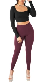 THE BLAZZE Women's Cotton Crop Top ( Black ) - Image 4