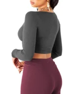 THE BLAZZE Women's Cotton Crop Top ( Bronze ) - Image 2