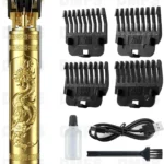 UBON T9 Gold Cordless,Corded Beard Trimmer With 120 minutes Runtime
