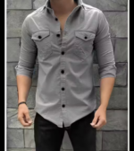Daily wear double pocket shirts for men