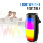 VEhop 1202 RGb 10 W Bluetooth Speaker Bluetooth v5.0 with USB,SD card Slot,Aux Playback Time 6 hrs Black - Image 8