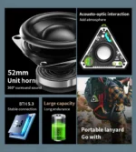 VEhop V2 TRANSPARENT TWS 5 W Bluetooth Speaker Bluetooth V 5.3 with TWS feature,Call function Playback Time 5 hrs Green - Image 2