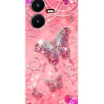 VK COVERS Black Printed Back Cover Silicon Compatible For Vivo Y22 ( Pack of 1 )