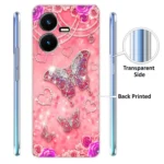 VK COVERS Black Printed Back Cover Silicon Compatible For Vivo Y22 ( Pack of 1 ) - Image 4