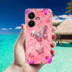 VK COVERS Black Printed Back Cover Silicon Compatible For Vivo Y22 ( Pack of 1 ) - Image 3