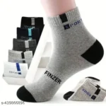 finzer Pack of 5 Men's Cotton Ankle Length Socks ( Multicolor )