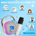 jhn 122 5 W Bluetooth Speaker Bluetooth V 5.1 with USB,SD card Slot Playback Time 5 hrs Beige - Image 2