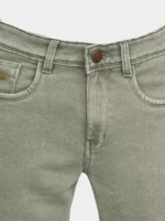 plounge Slim Fit Clean Look Men's Jeans - Light Green ( Pack of 1 ) - Image 3