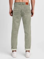plounge Slim Fit Clean Look Men's Jeans - Light Green ( Pack of 1 ) - Image 4